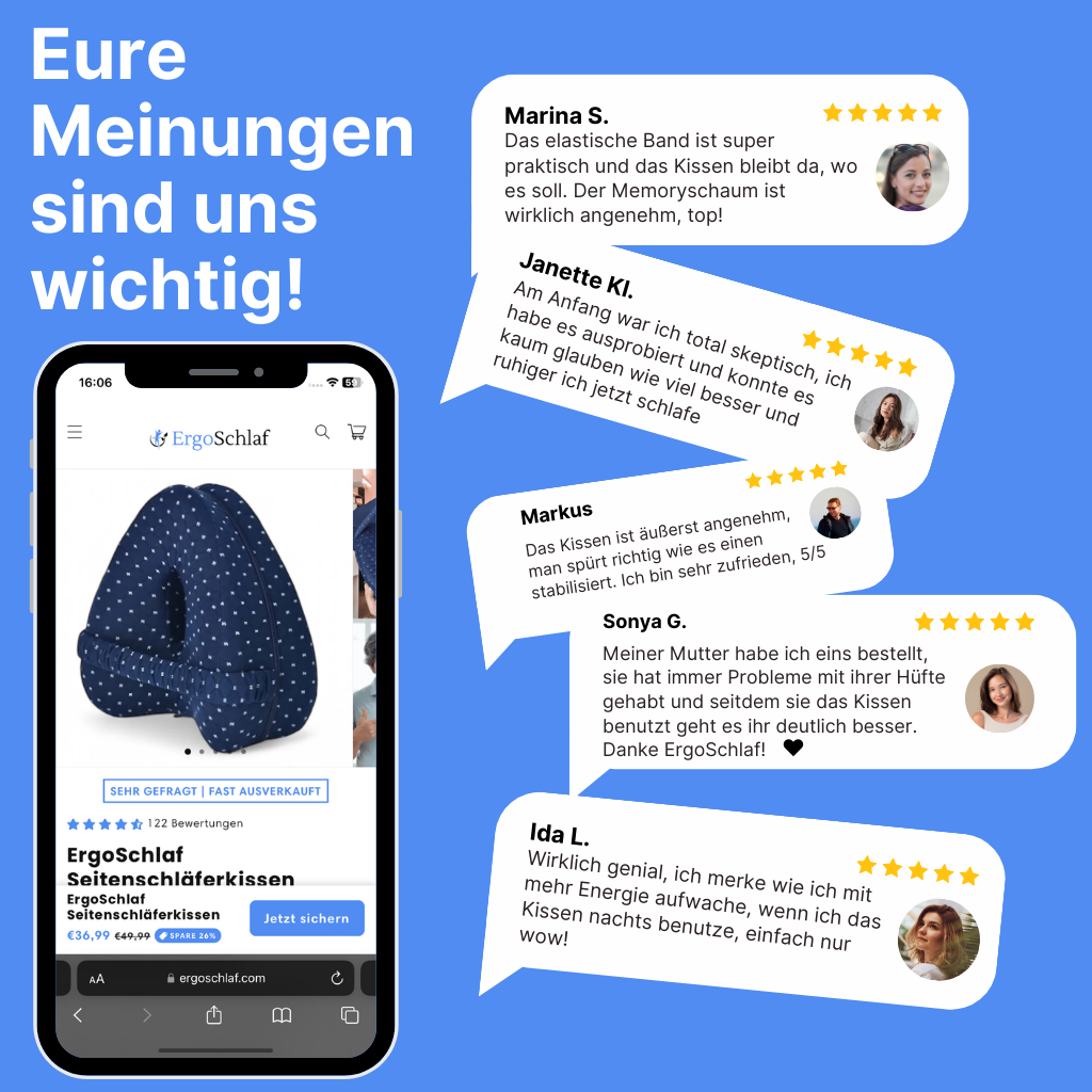 ErgoSchlaf Seitenschläferkissen